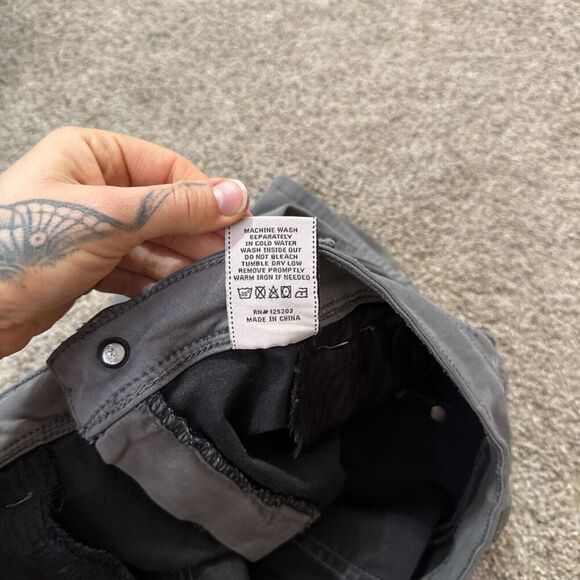 Rose Royce Womens Size 31 13/14 Bermuda Jeans Charcoal Gray Stretch Modest - Picture 9 of 10